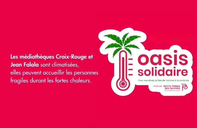 Oasis Solidaire Médiathèque Jean Falala et Croix-Rouge