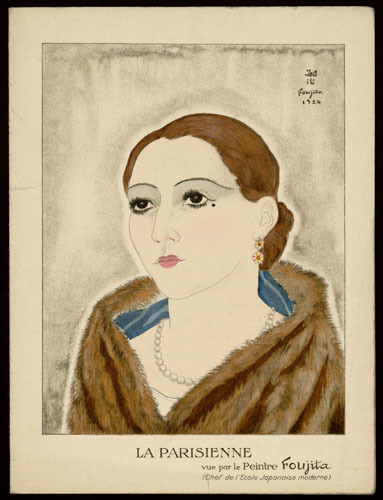 La Parisienne / vue par le Peintre Foujita (Chef de l'Ecole Japonaise moderne) | Foujita, Léonard (1886-1968). Artiste