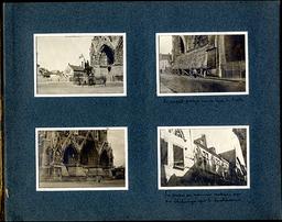 le 347e Régiment d’Infanterie dans Reims bombardée en 1915 / album de photographies personnel de René THOREL | Thorel, René (1877-1916). Photographe