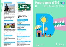 Programme des bibliothèques de Reims. 215 Bis, Juillet-Août 2023 | 