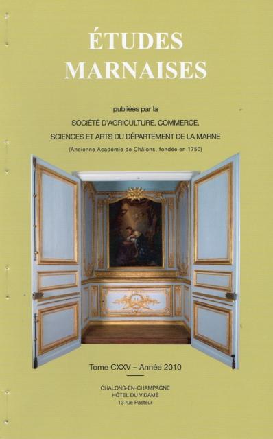 Etudes marnaises / Société d'agriculture, commerce, sciences et arts de la Marne | Société d'agriculture, commerce, sciences et arts de la Marne