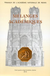 Travaux de l'Académie nationale de Reims | Académie nationale de Reims