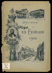 Réunion en l'honneur de Monsieur H. Bataille. 23 février 1902 / [Allocutions de M.M. H. Bataille, Lorin, Marcel Bataille] | 