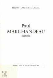 Paul Marchandeau (1882-1968) / Henry Gource d'Orval | Gource d'Orval, Henry