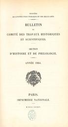 Bulletin historique et philologique du Comité des travaux historiques et scientifiques / Comité des travaux historiques et scientifiques (France) | 
