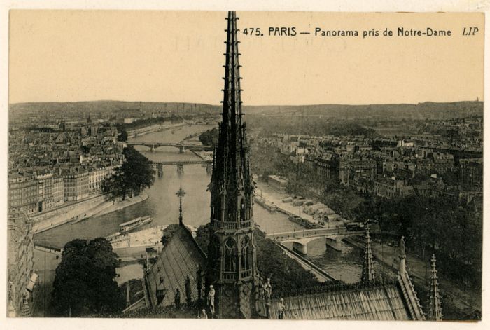 Panorama de Notre-Dame de Paris. BM Reims, Demaison Paris IV