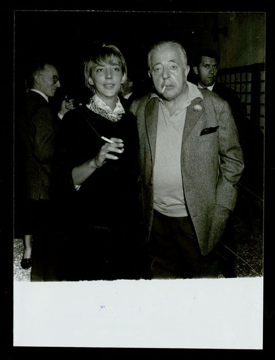 Ursula Vian et Jacques Prévert, 13 ocotbre 1961 - BM Reims, Fonds Pataphysique