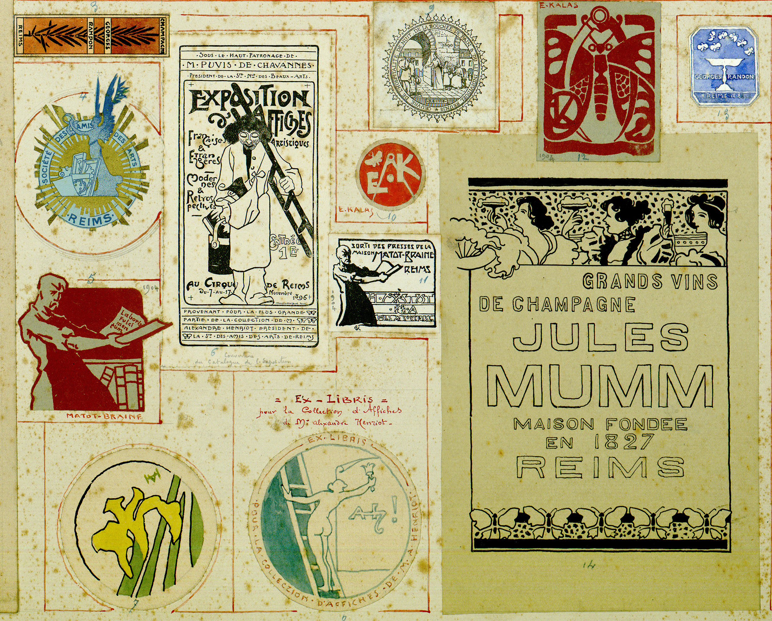 Diverses réalisations d'Ernest Kalas. Fonds Ernest Kalas, Carton 2, planche 2