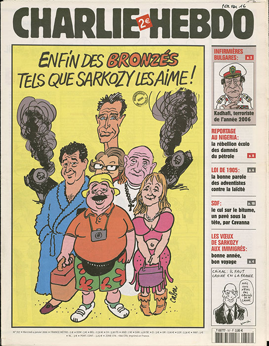 Charlie hebdo, 4 janvier 2006 - PER FOL 16