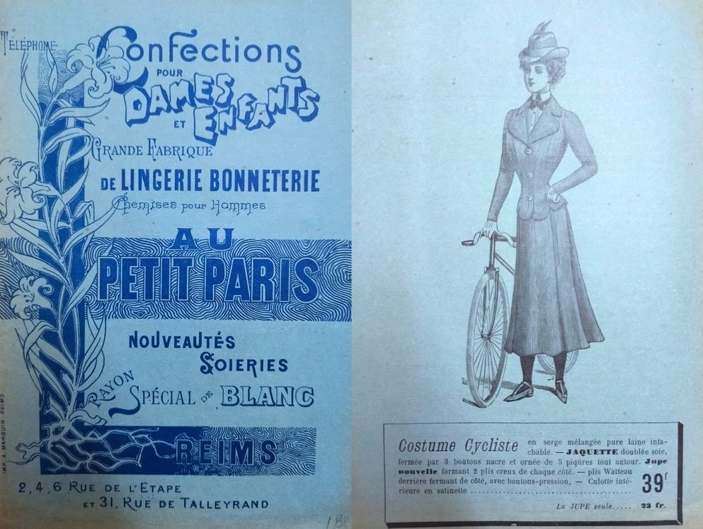 Catalogue Au Petit Paris (à Reims), fin XIXe siècle. (BM Reims, Boite Menu 51)