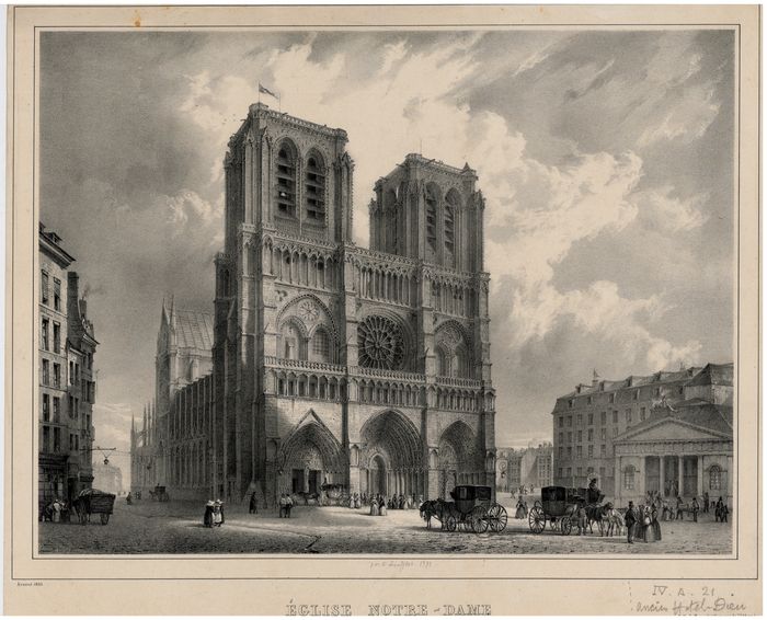 Eglise Notre-Dame de Paris. BM Reims, Demaison Paris IV