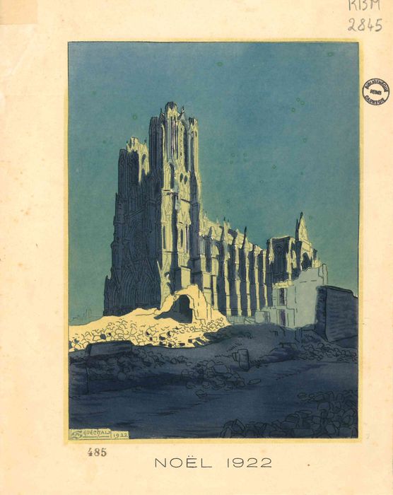 Fêtes de Noël 1922 à la cathédrale de Reims. RBM 2845