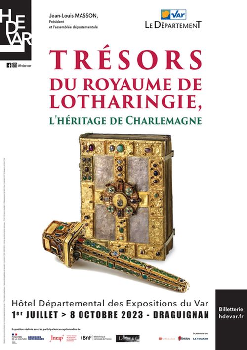 Affiche de l'exposition Trésors du royaume Lotharingie - L'héritage de Charlemagne