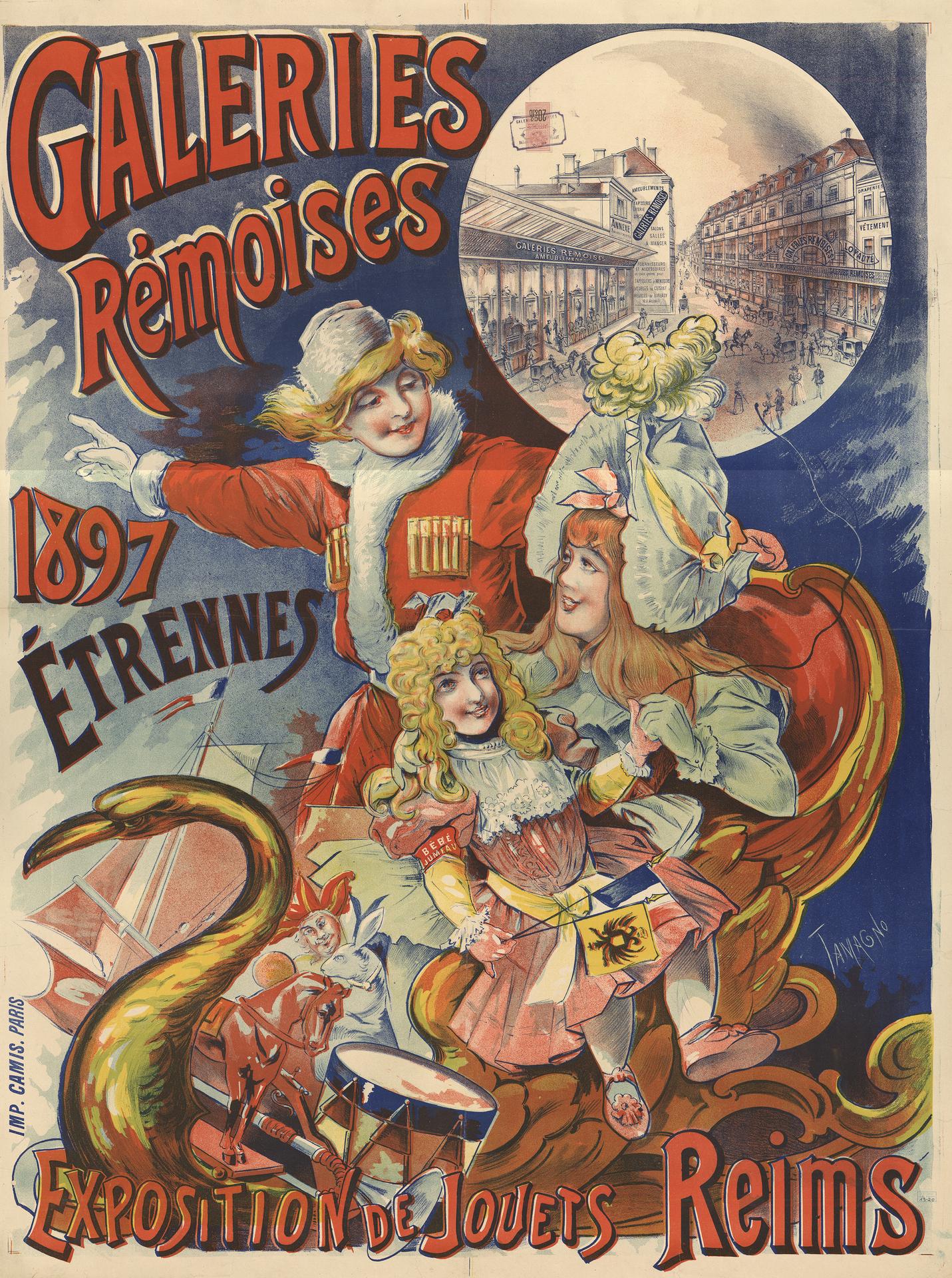 Affiche pour les Etrennes de 1897. Reims, Bibliothèque municipale, TGF VIII 20.