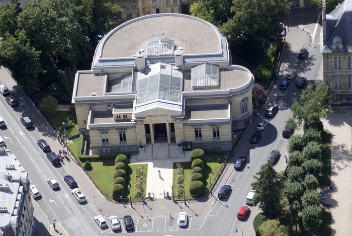 Vue aérienne de la bibliothèque