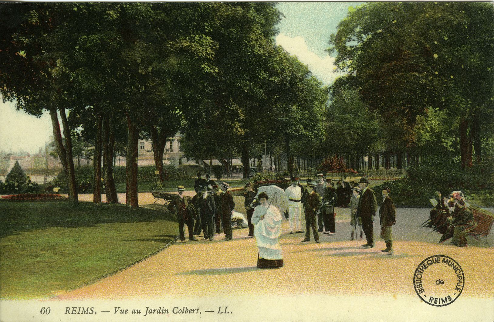 Eté 2023 - 60 Reims.— Vue au jardin Colbert.—LL.  56-371