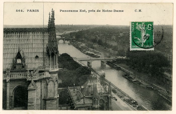 Panorama est de Notre-Dame de Paris. BM Reims, Demaison Paris IV