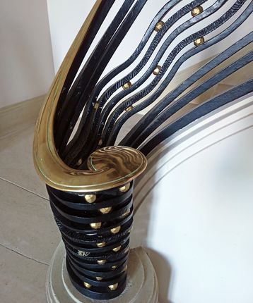 Novembre 2025 - Escalier Art déco. Petit hall de la bibliothèque Carnegie