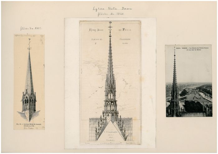 Fèche de Notre-Dame de Paris. BM Reims, Demaison Paris IV 
