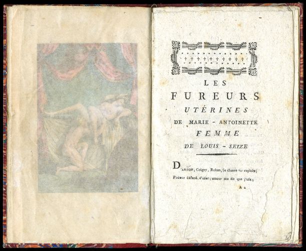 Les fureurs utérines de Marie-Antoinette-Réserve Diancourt P 1180