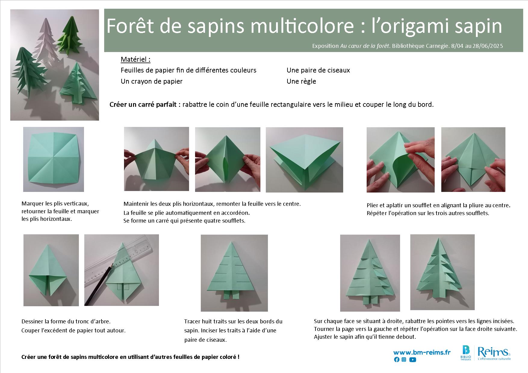 L'origami sapin