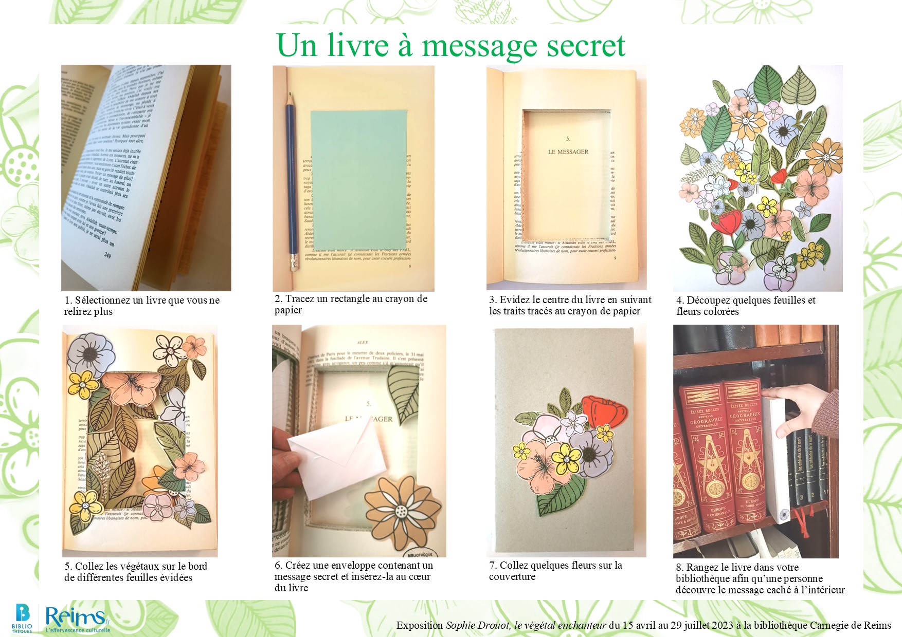 Un livre contenant un message secret