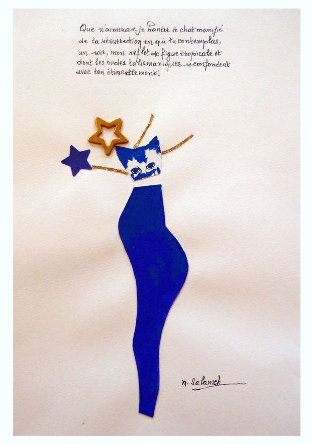 <i>Chat de la résurrection</i>, texte et illustration de Nohad Salameh. 2000. SALAMEH M 33