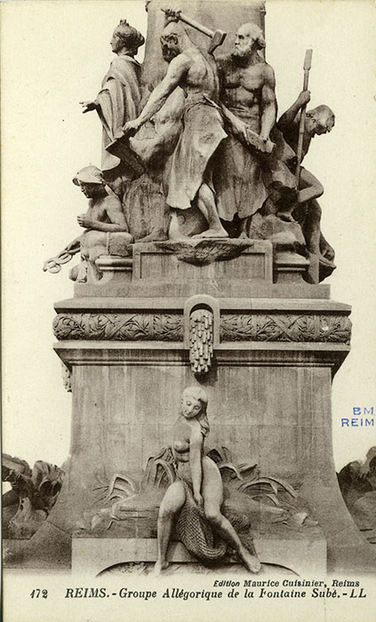Le forgeron, la Marne - BM Reims, Carte postale BMR 56-357