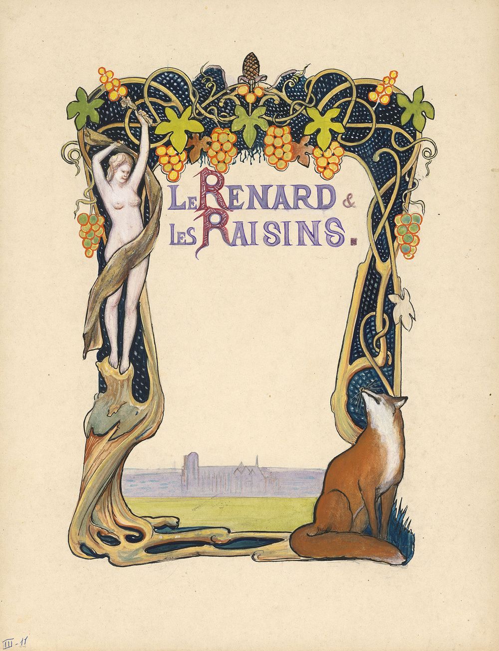 Victor Charlier, Fables de Jean de la Fontaine : compositions et enluminures, Reims, 1901-1907. MS 2874