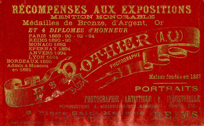 BM Reims, Carte de visite Rothier
