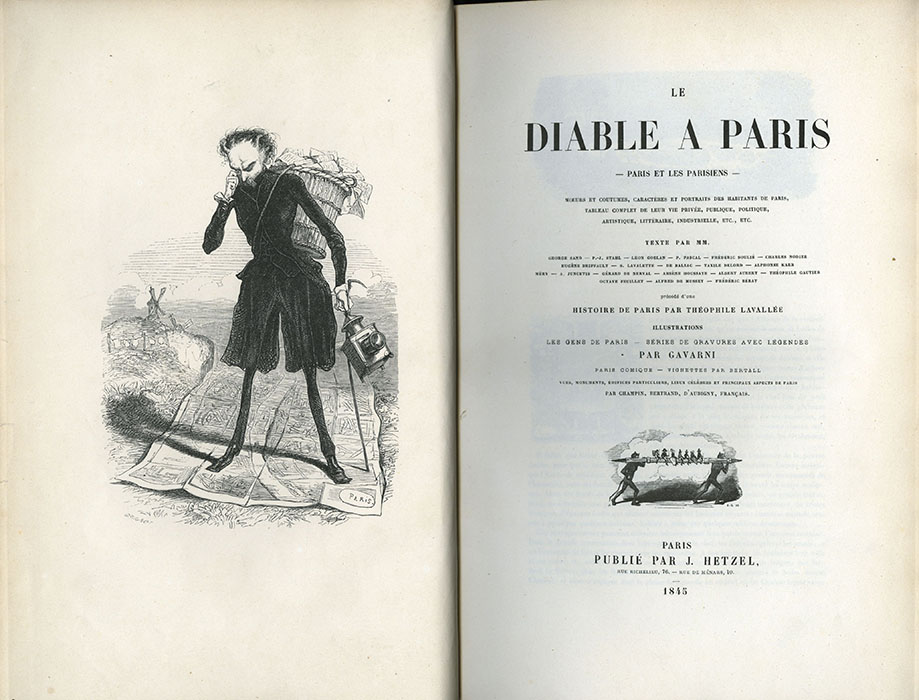 Le Diable à Paris. Paris et les Parisiens. 1. Hetzel, 1845. Réserve Diancourt MM 2605