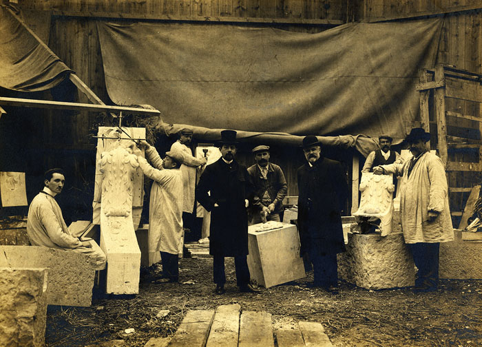 Le chantier, photographie Rothier - BM Reims, XXXIX p 26