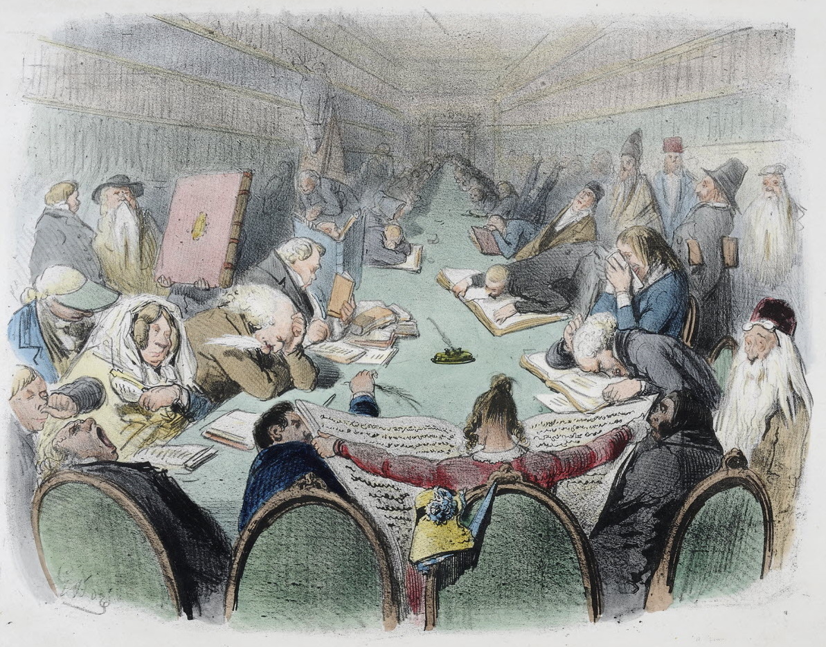 Janvier 2022 - La salle de lecture. Les différents publics de Paris par Gustave Doré. BM Reims, M 64935