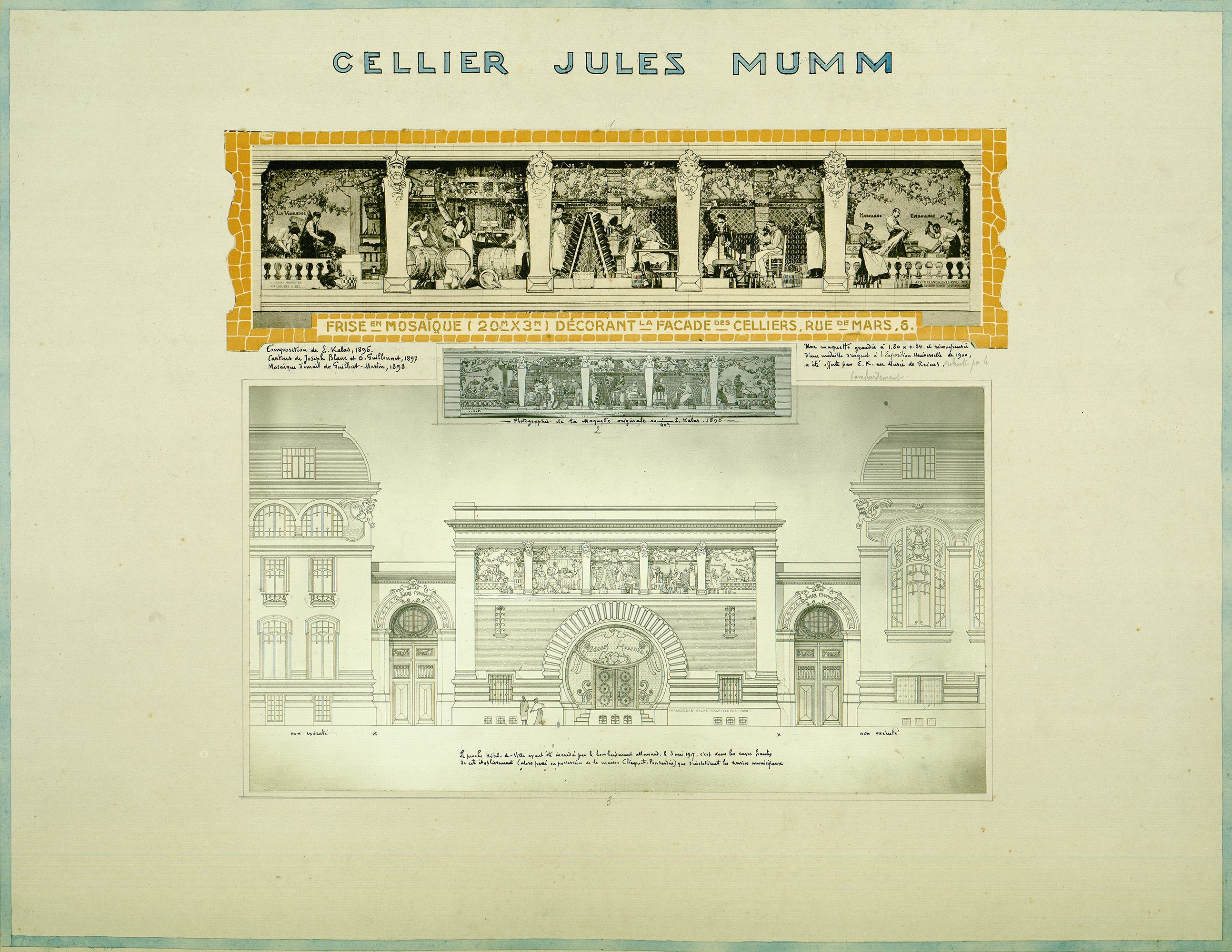 <i>Cellier Jules Mumm</i>. Fonds Ernest Kalas, Carton 2, planche 7
