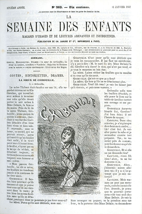 La semaine des enfants, 1862. PER X 3