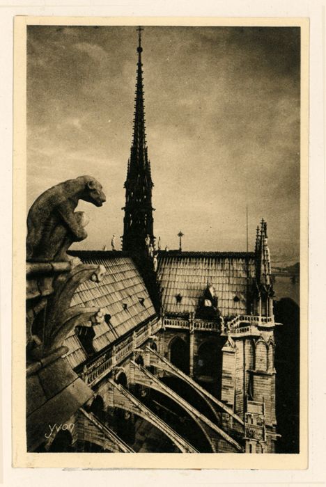 Flèche de Notre-Dame de Paris. BM Reims, Demaison Paris IV 