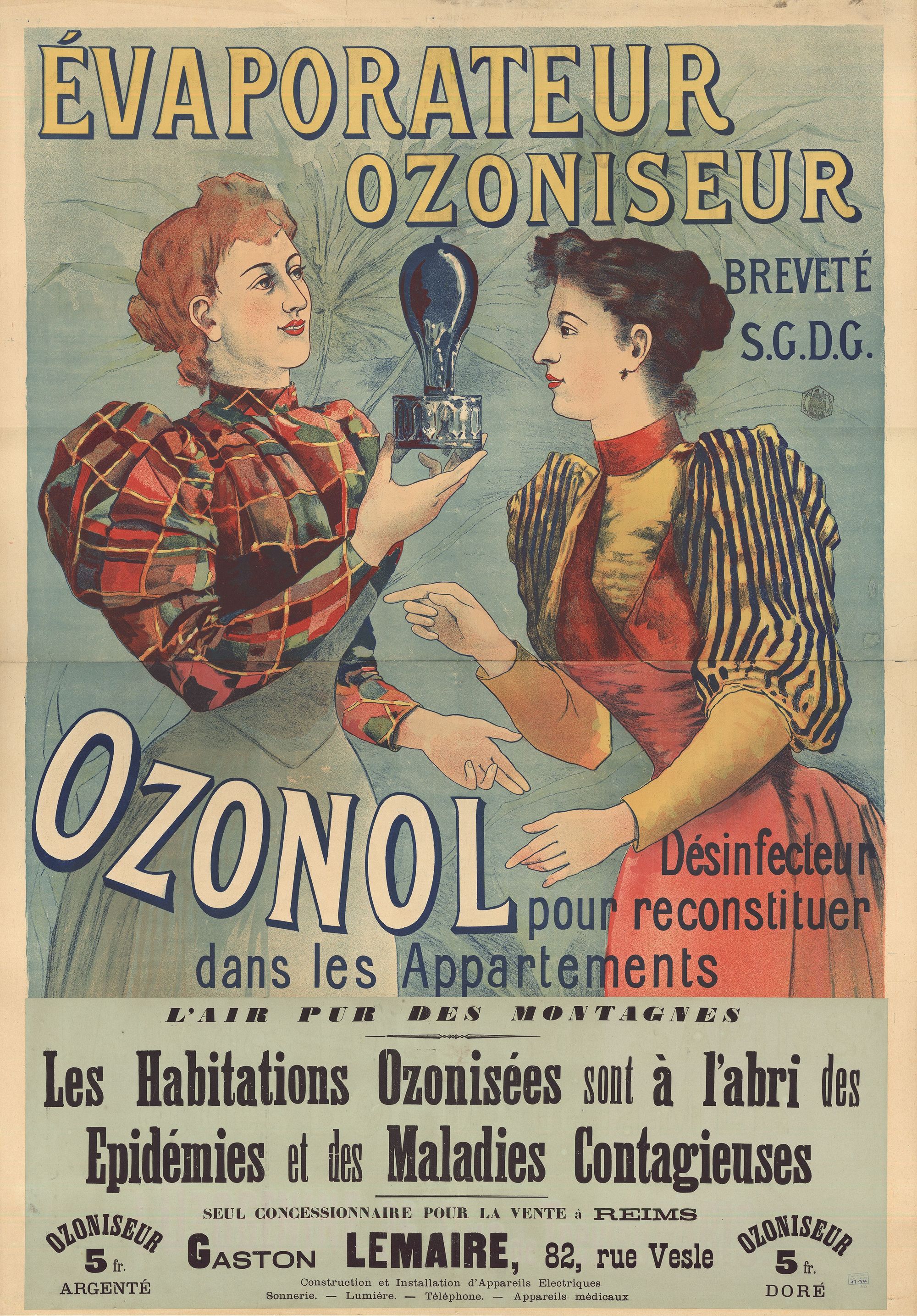 Novembre 2023 - L’Ozonol, un produit révolutionnaire du XIXe siècle. TGF 13-40