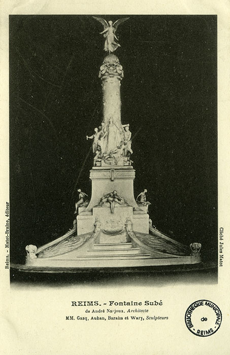 Maquette présenté lors du concours de 1903, photographie Jules Matot - BM Reims, Carte postale BMR 56-364