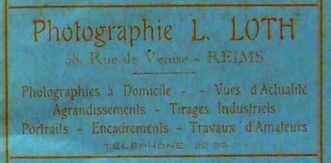 Publicité dans la catalogue de l’exposition de l’Union Champenoise des Arts Décoratifs du 30 mai au 4 juillet 1926 à Reims (cliché Charles Poulain)