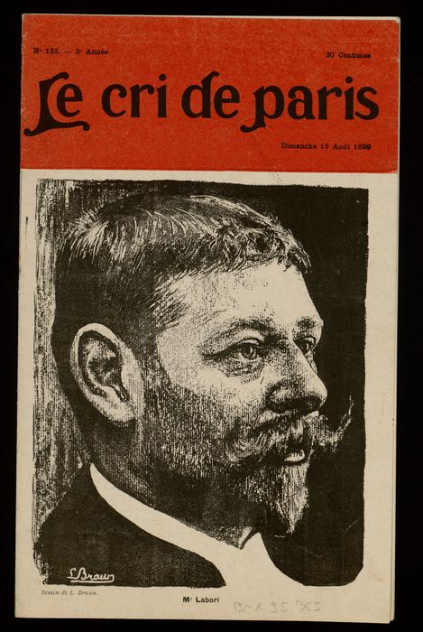 Couverture du journal Le cri de Paris - BM Reims, Portrait champenois Labori Fernand