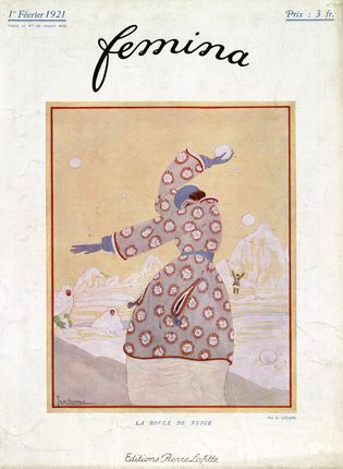 Février 2021 : Page de couverture de la revue Femina, février 1921. PER X G 22