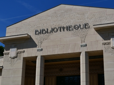 Façade de la bibliothèque Carnegie