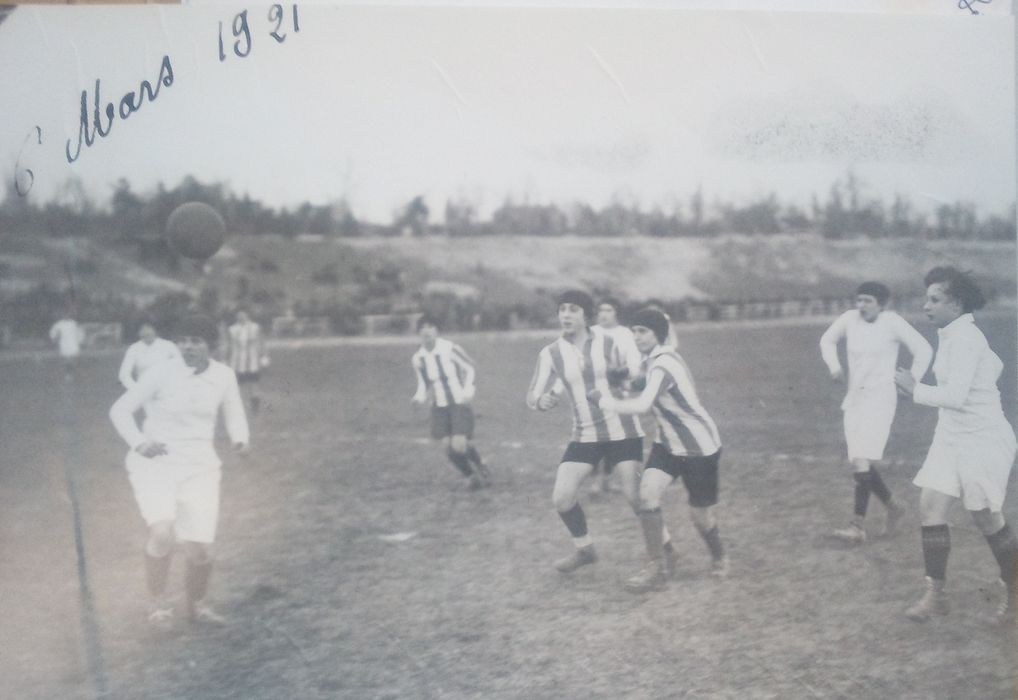 Premier match au Parc Pommery, mars 1921 (coll. SAVR)